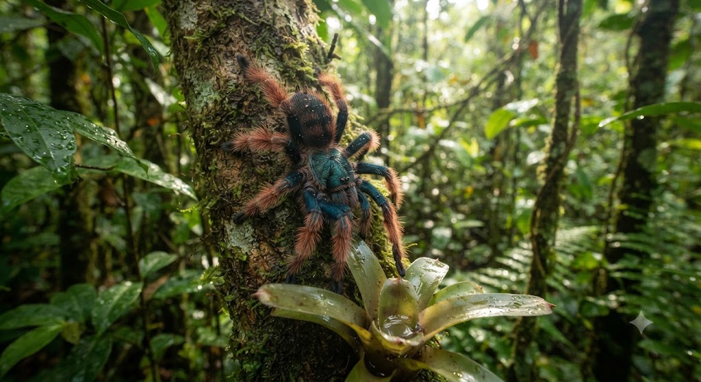 La fameuse matoutou, la mygale endémique de Guyane
