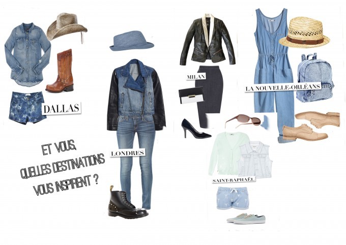 5 destinations pour 5 looks en jean