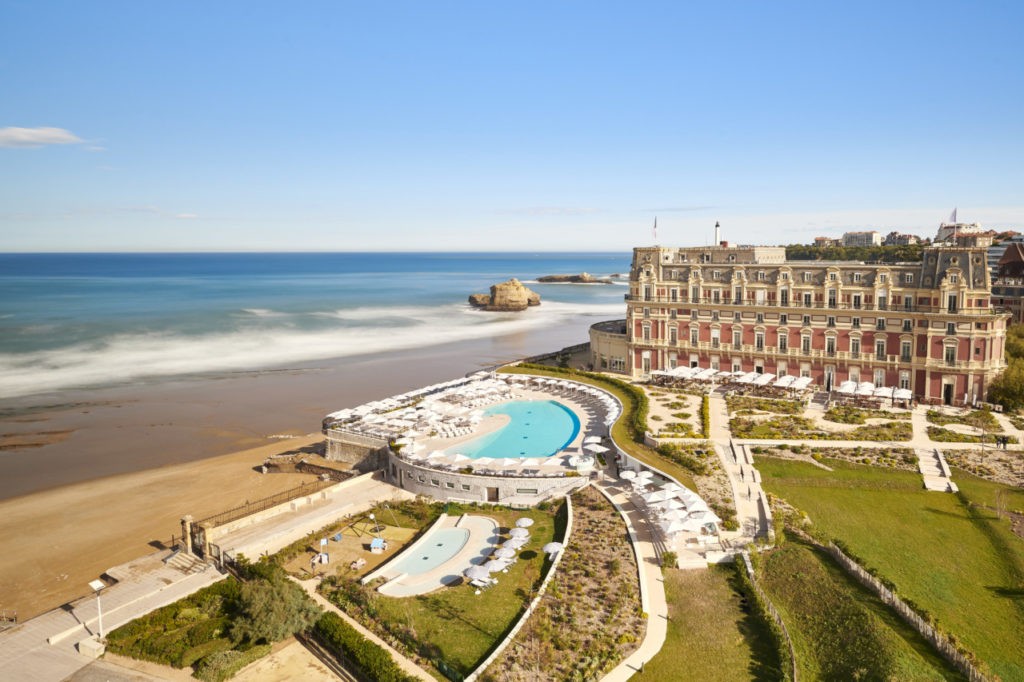 Vue extérieure de l'hôtel du Palais Biarritz
