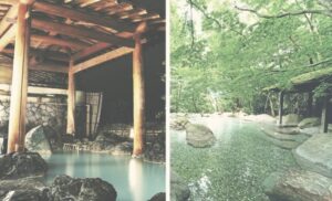 Au Japon, certains onsen en plein air offrent une parenthèse de calme au milieu des montagnes, des forêts ou des jardins traditionnels.