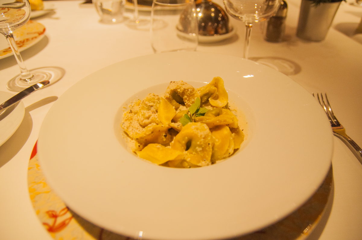 Une première nuit dans la mer de Caraïbes 4 Des raviole excellentes du chef - costa favolosa - costa croisières - caraibes