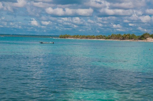 île Catalina République Dominicaine — vue depuis la plage