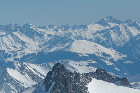 Le paysage est grandiose au Mont Blanc Le paysage est grandiose au Mont Blanc