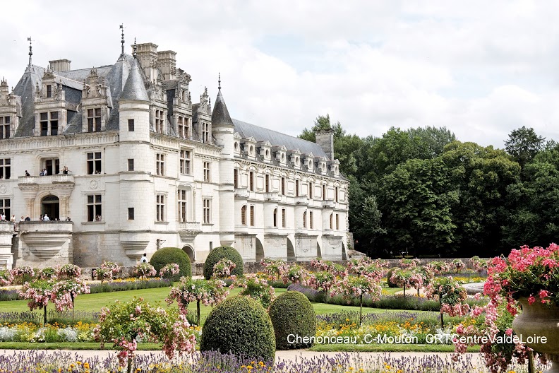 Jardins de roses… 7 château de Chenonceau - jardin de rose