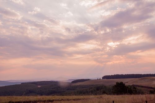 Coucher de soleil - Drakensberg - Afrique du Sud Coucher de soleil - Drakensberg - Afrique du Sud