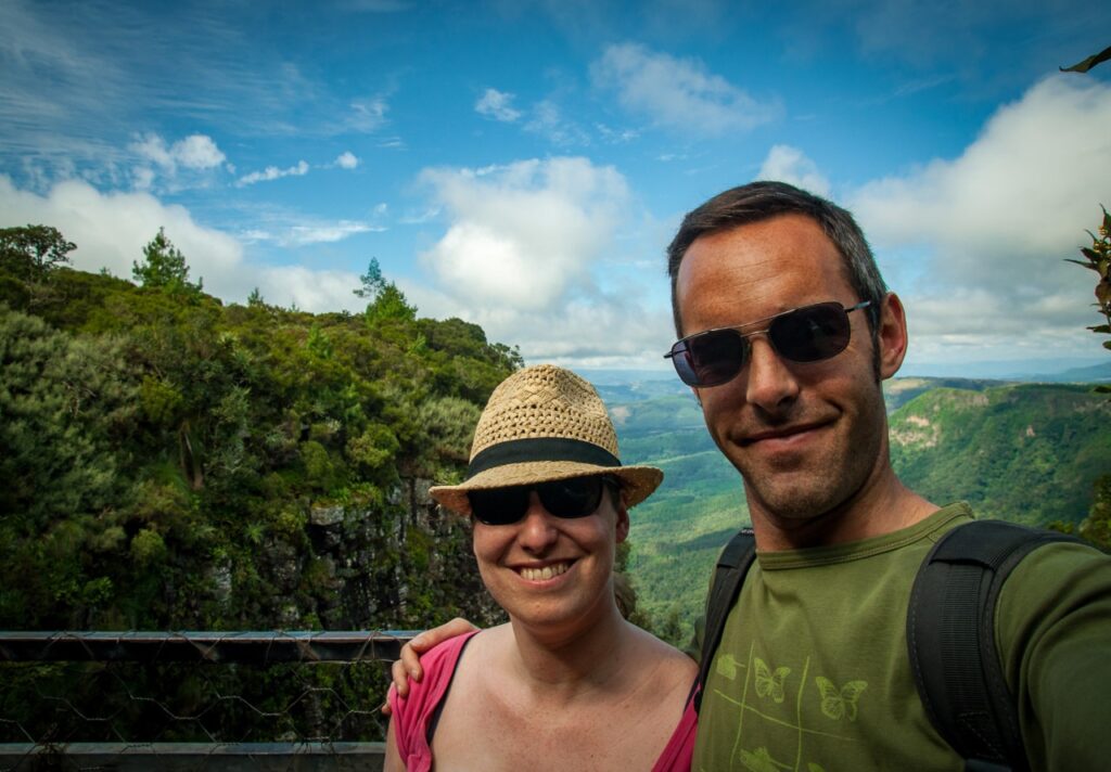 Julien et moi à Blyde River Canyon