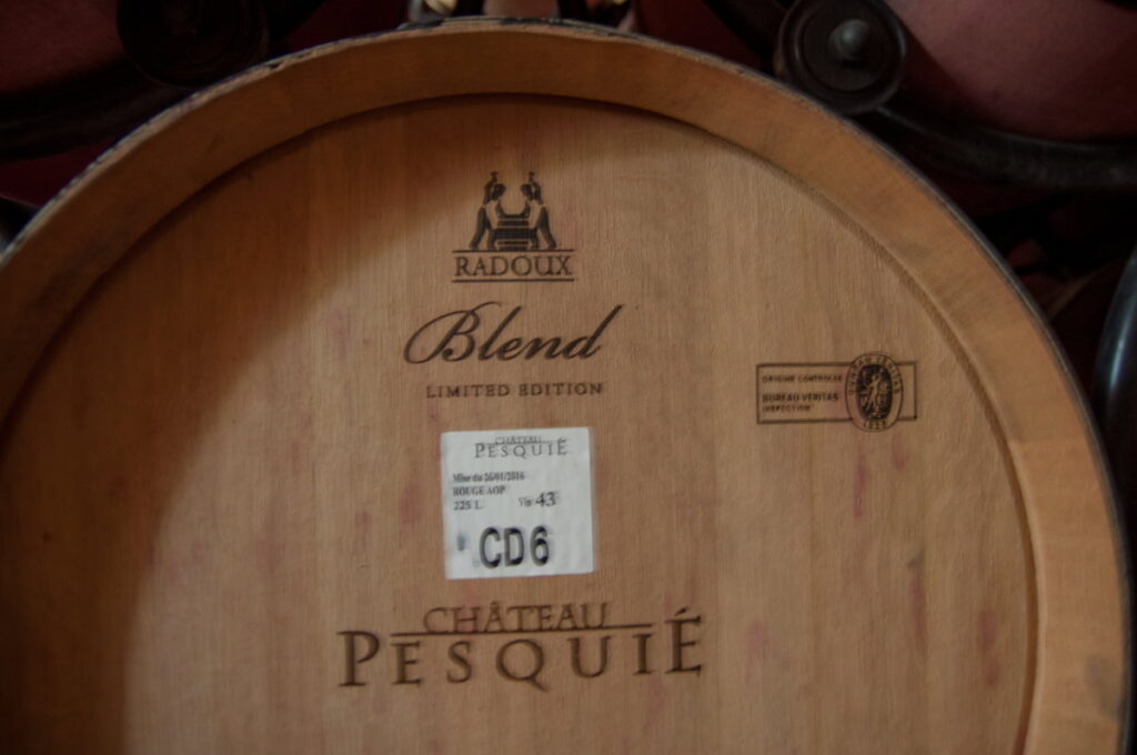 Une cuve Château Pesquié