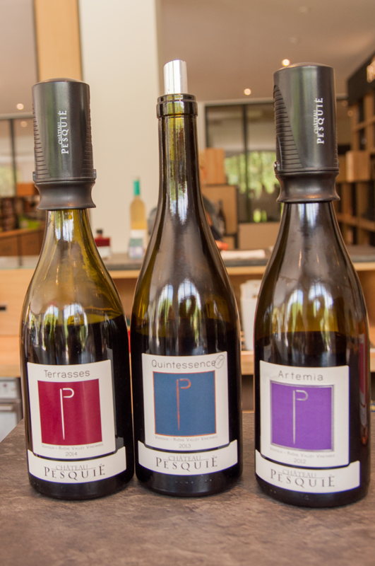 Bouteilles de vin Pesquié