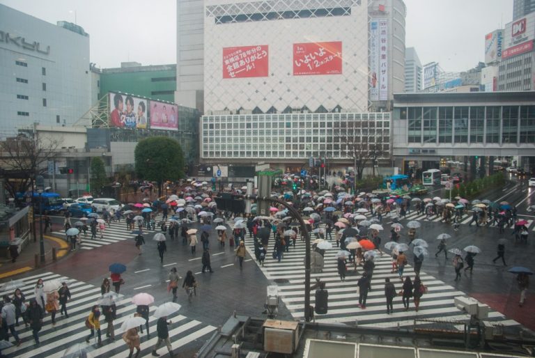 Vu du Starbuck Tokyo Shibuya Japon