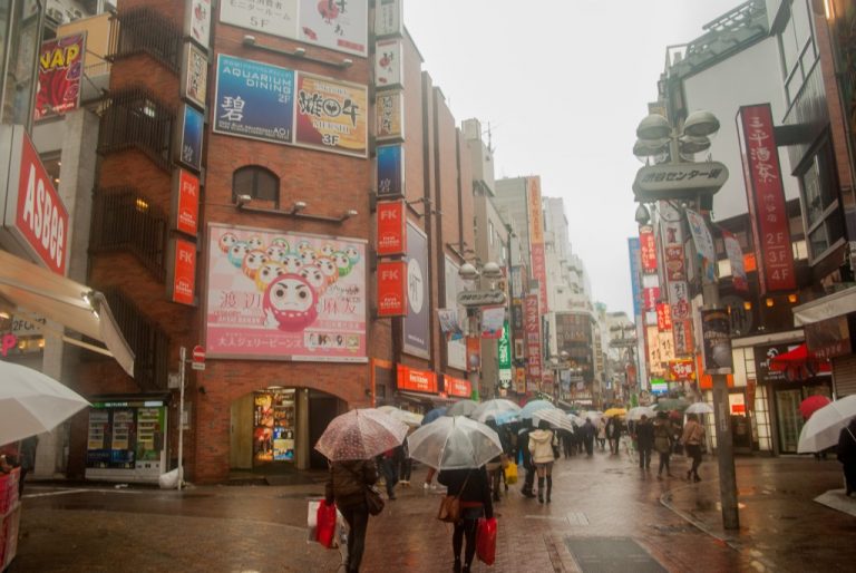 Dans les rues à Tokyo Japon