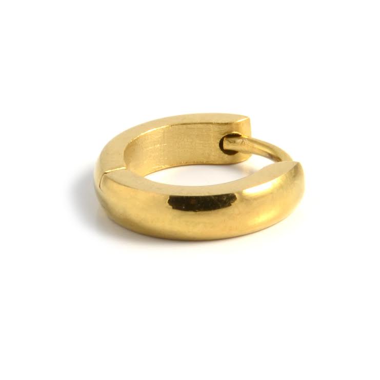 Anneau boucle d'oreille homme en or