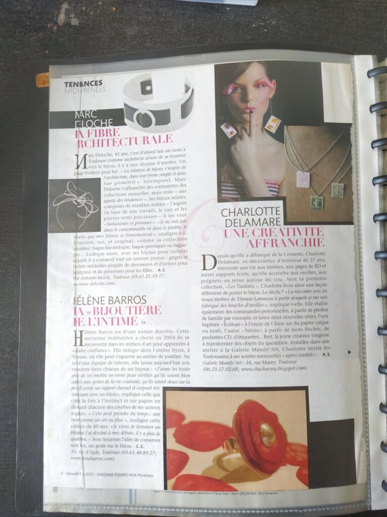 Page bijoux