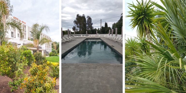 Les espaces extérieurs du Grand Hôtel du Golfe