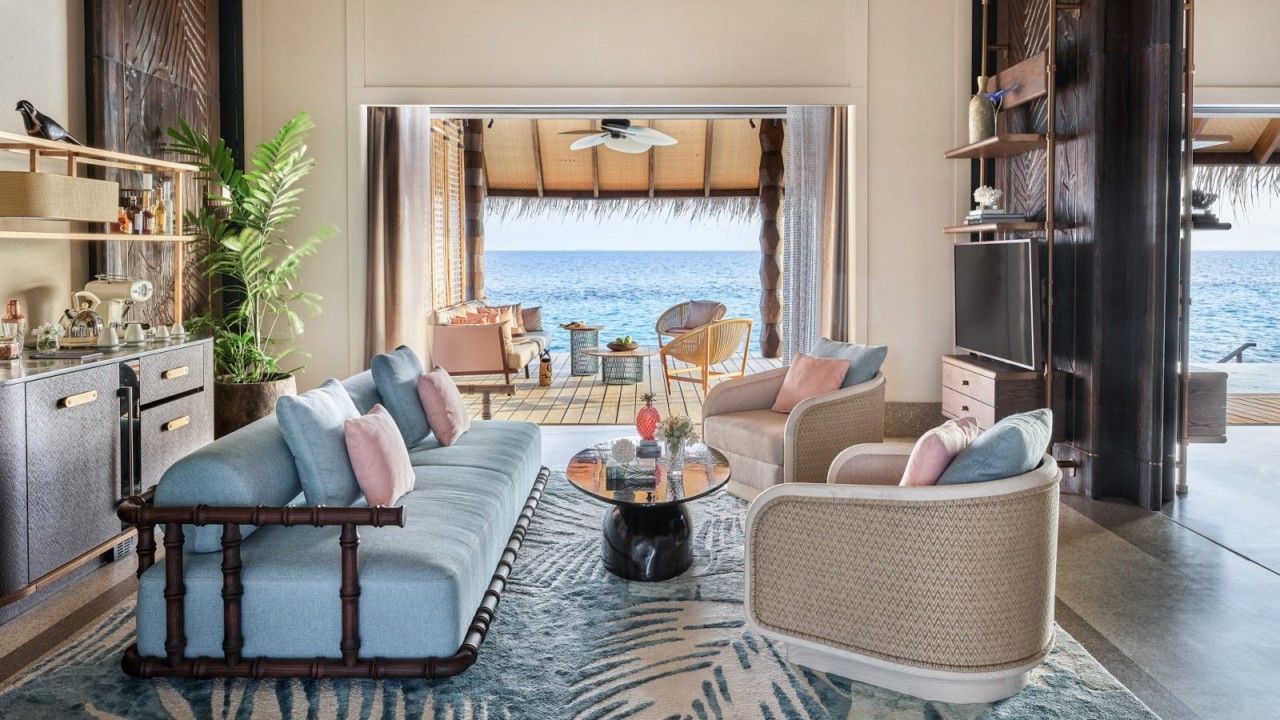 Dans le salon de notre suite