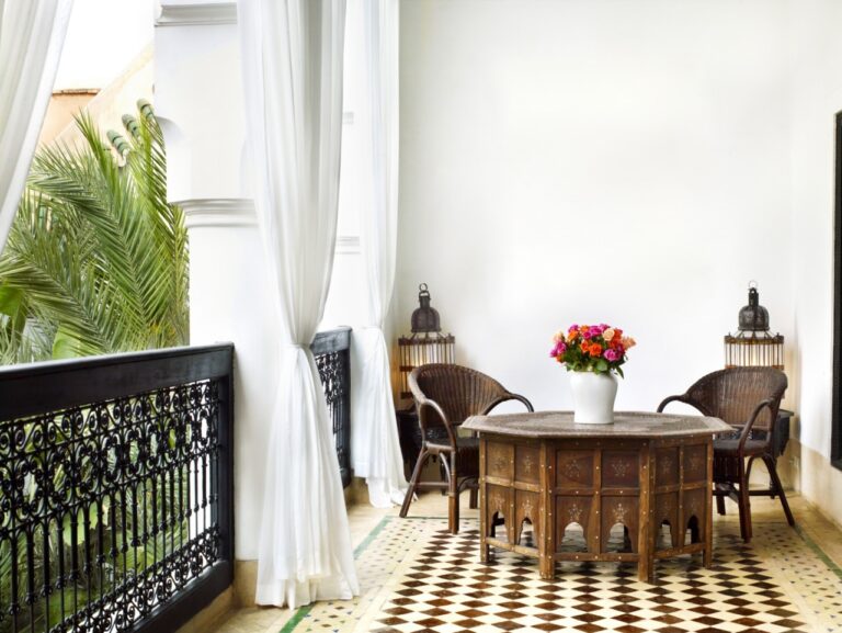 Un coin pour se détendre à l'hôtel Marrakech