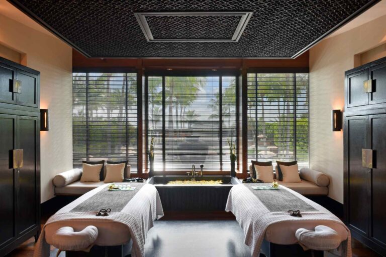 Dans une cabine de soins