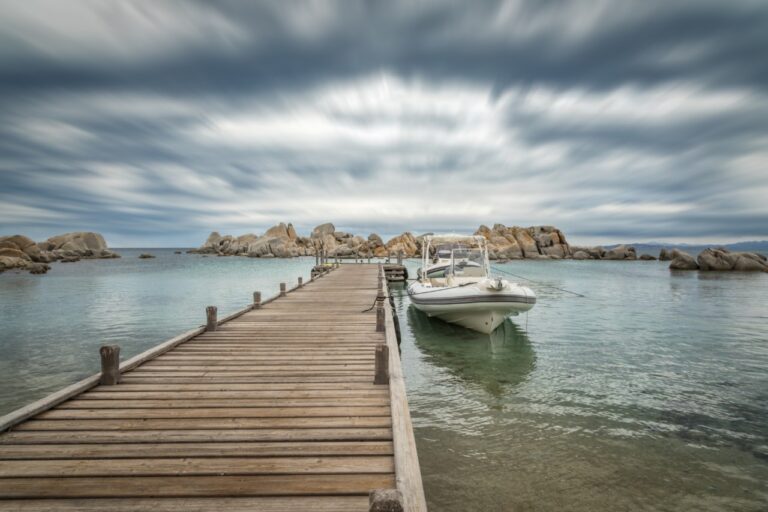 Sur le ponton avant de partir en mer