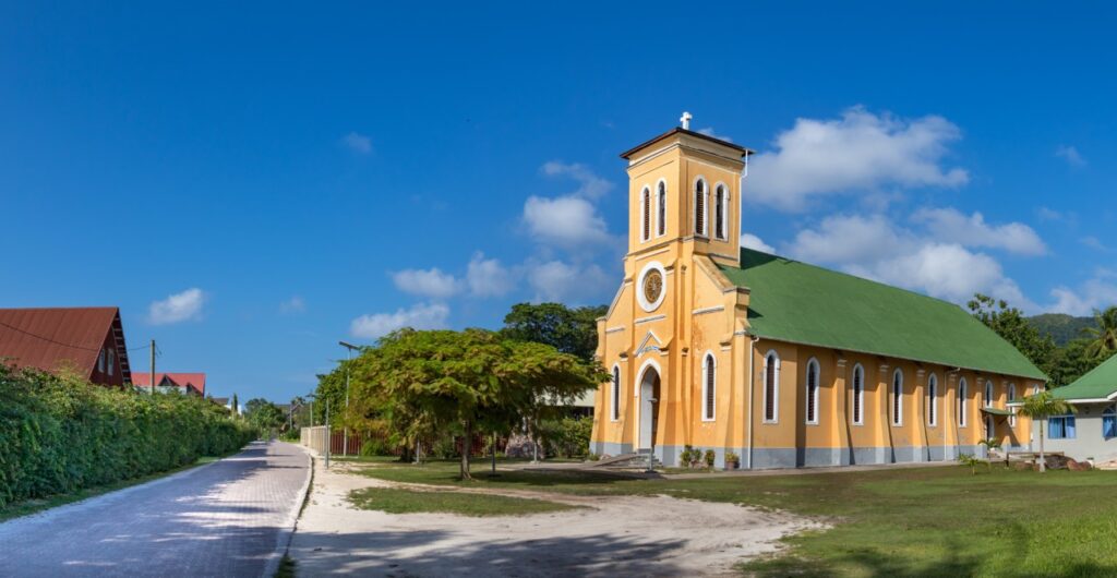 Notre Dame de L'Assomption à La Digue, Seychelles Notre Dame de L'Assomption à La Digue, Seychelles