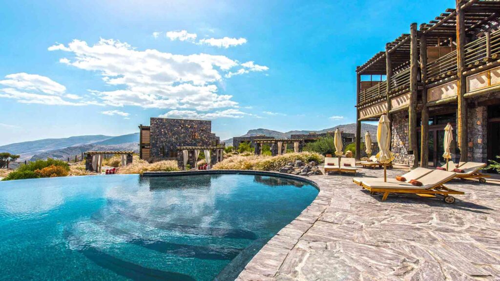 Piscine hôtel Alila Jabal Akdhar Oman