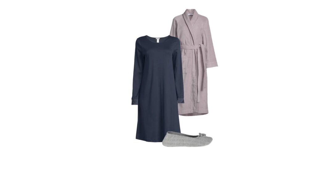 Robe de nuit col rond