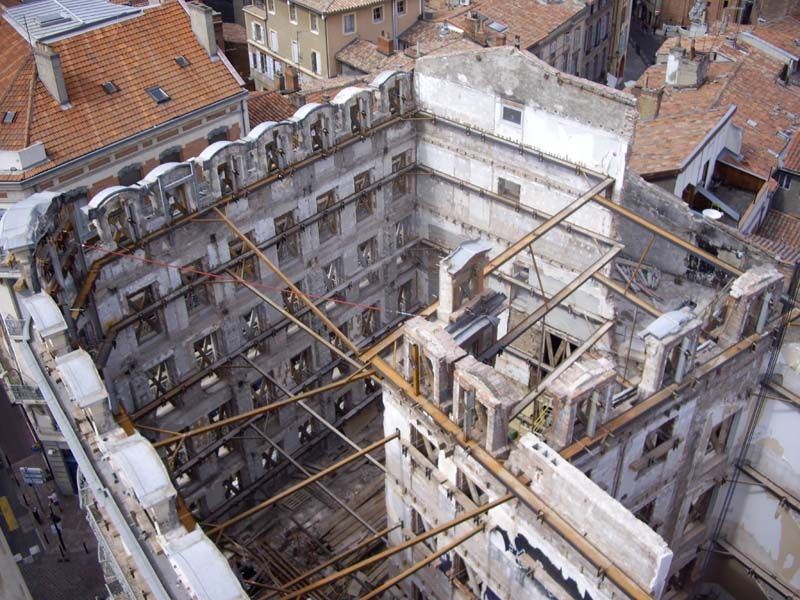 Le Grand Hôtel le Capoul à Toulouse en travaux Le Grand Hôtel le Capoul à Toulouse en travaux