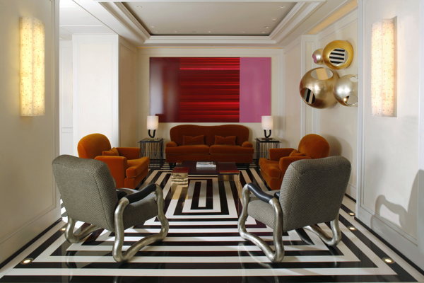 Dans les salons du Mark Hôtel à New York Dans les salons du Mark Hôtel à New York