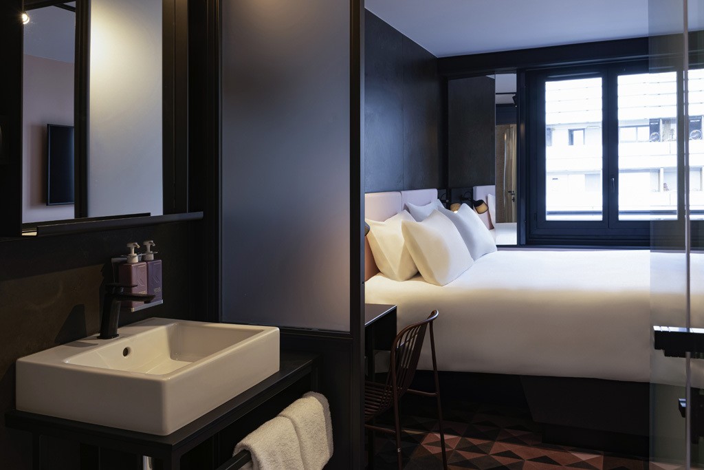 Chambre de l'hôtel Tribe Batignole Chambre de l'hôtel Tribe Batignole