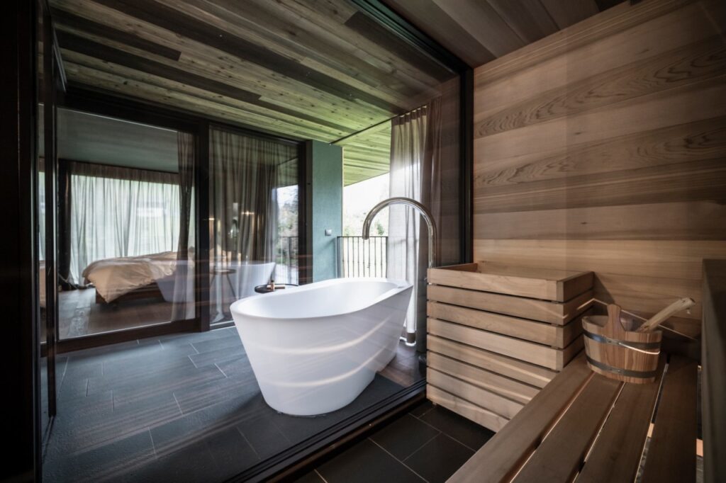 Salle de bain Florian hôtel sud Tyrol Salle de bain Florian hôtel sud Tyrol