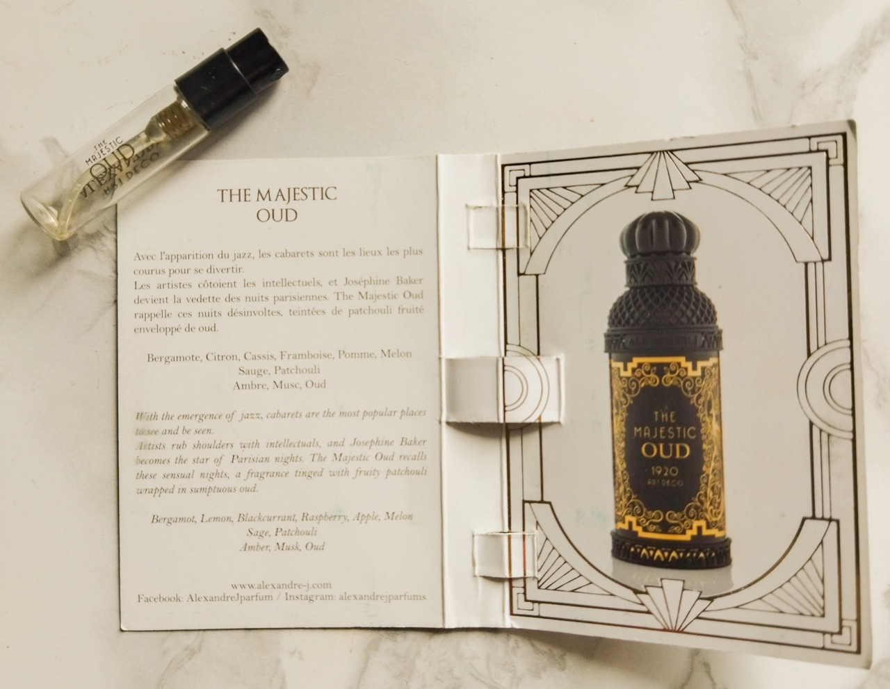 Ces Parfums Alexandre J qui font voyager