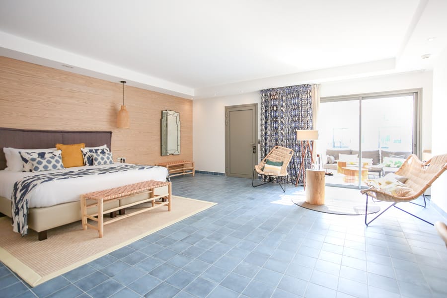 Dans la chambre du Kube hôtel