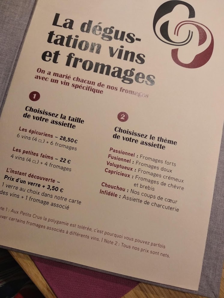 Dégustations fromages & vins