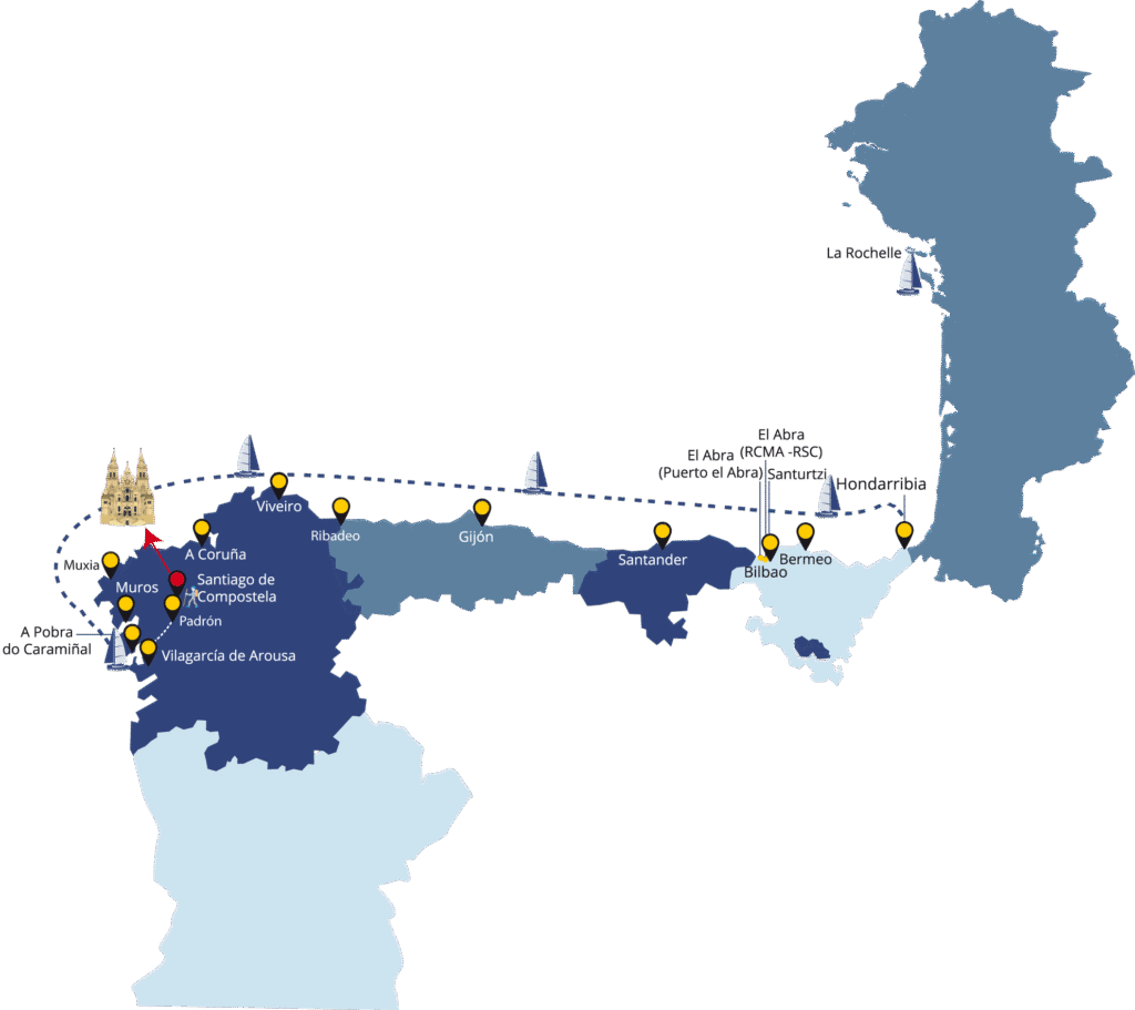 Carte d'Espagne de navigation