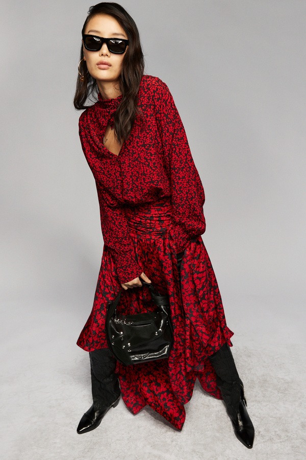 robe fleurie zadig & voltaire