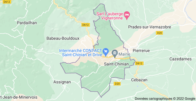Carte de Saint Chinian