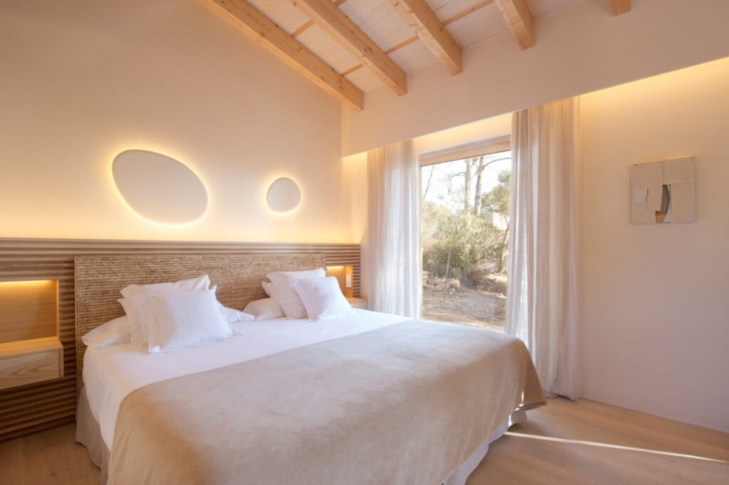 Le lit King-size au Pléta sur mer Mallorca