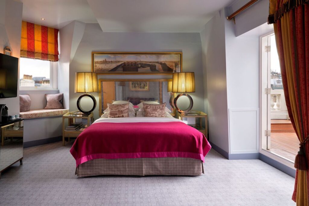 hôtel romantique Londres — Terrace Suite Mandeville Hotel Mayfair