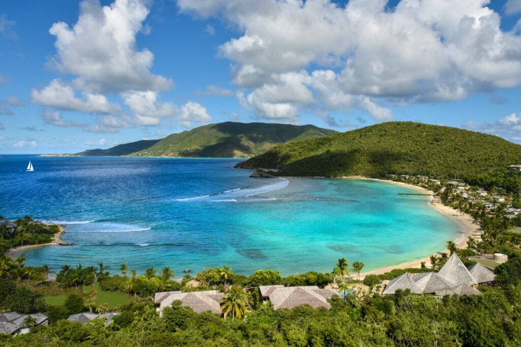 Rosewood Little Dix Bay et sa barrière de corail à Virgin Gorda