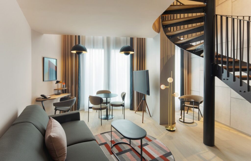 Chambre double en duplex