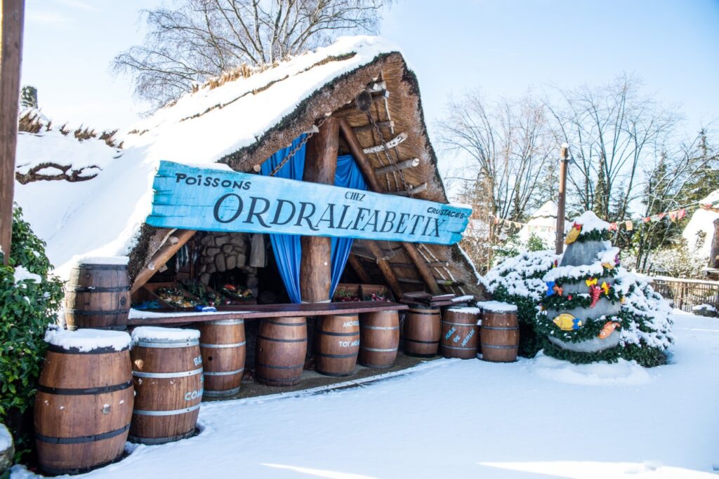 Manger sous la neige
