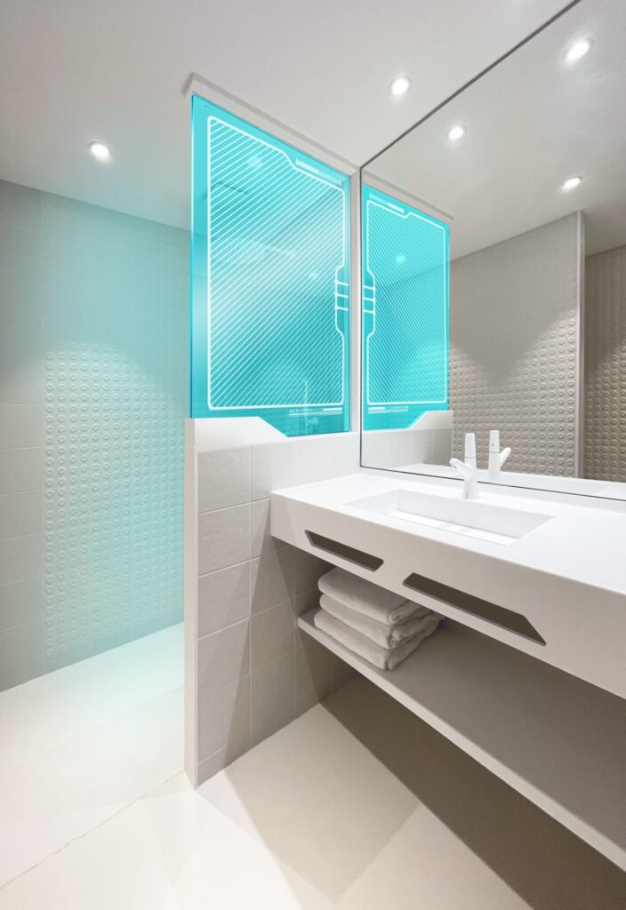 Salle de bain du nouvel hôtel