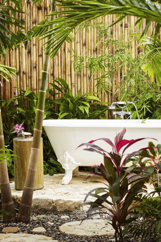 Baignoire relaxante extérieure