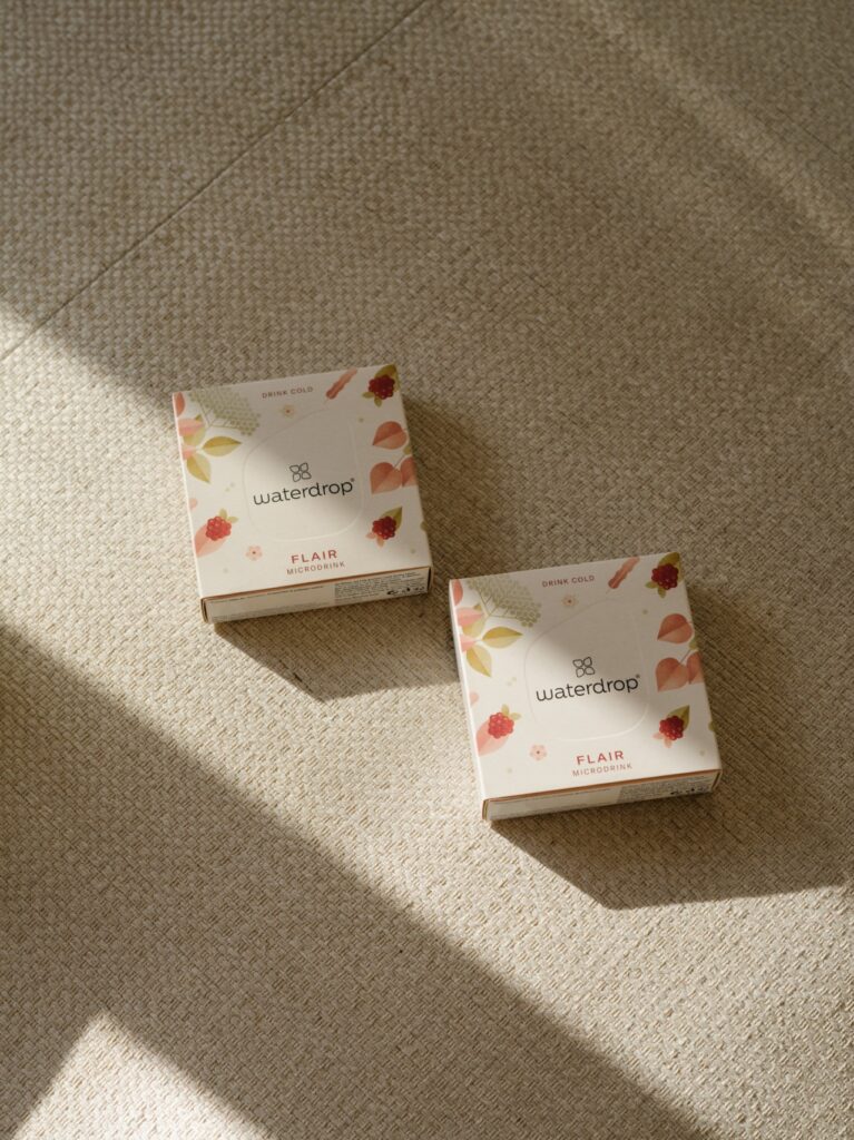 Boîtes de pastilles Waterdrop gamme complète