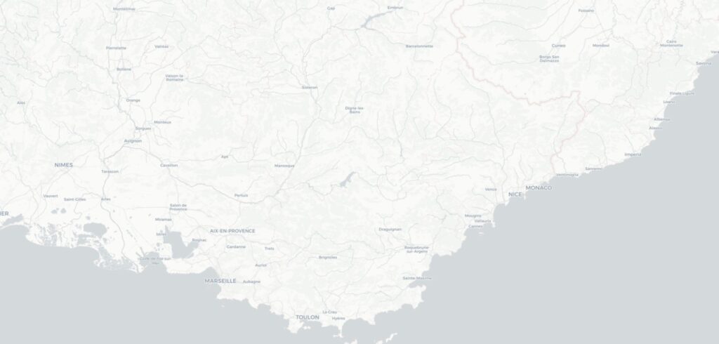 Carte côte d'azur