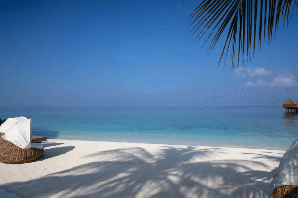 Plage de sable blanc
