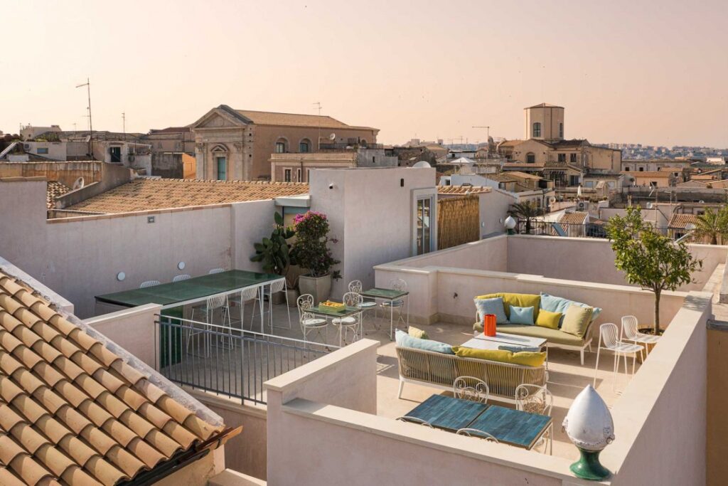 Vue sur les terrasses