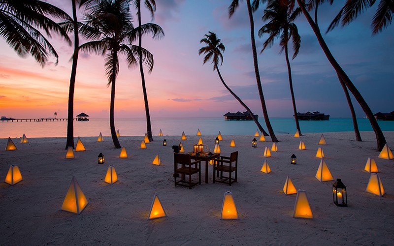Plage illluminée