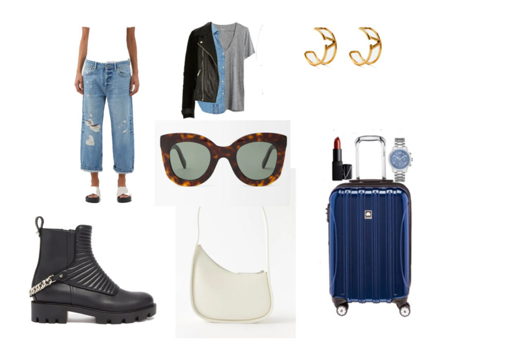 tenue avion femme style globe-trotteuse - jean et surchemise