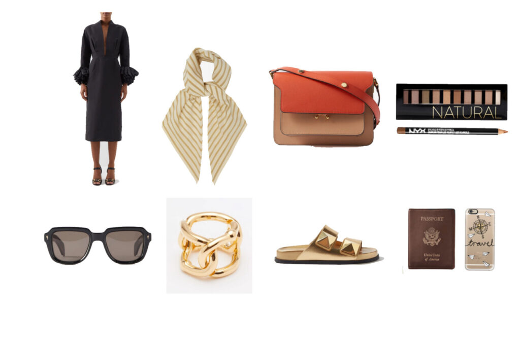 comment s'habiller pour l'avion en classe - robe fluide et foulard