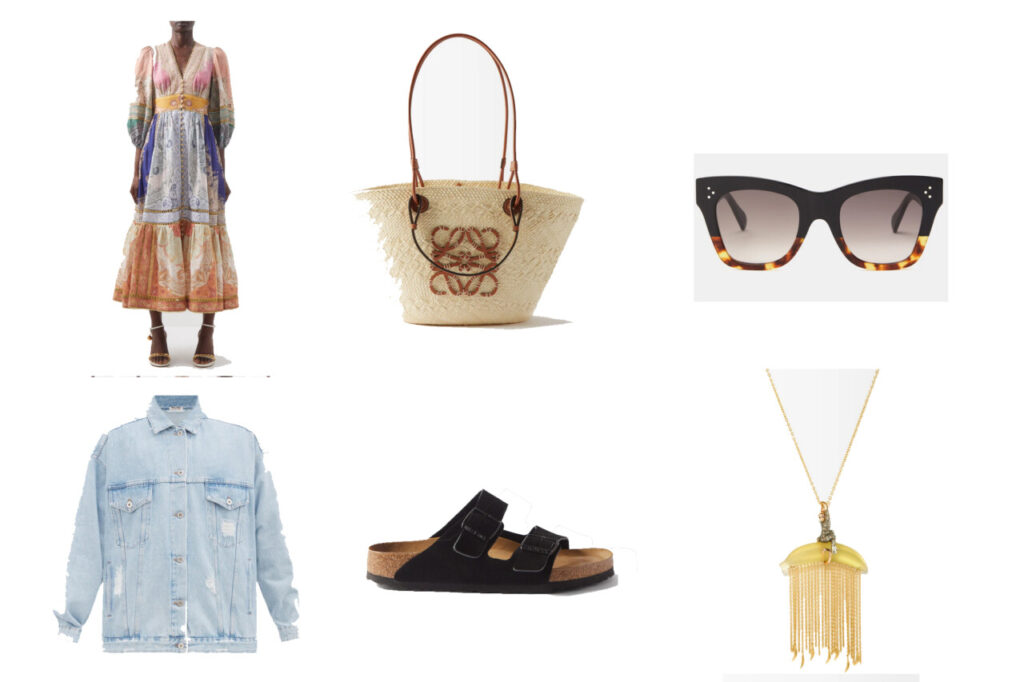 look bohème pour voyager en avion - robe légère et birkenstock