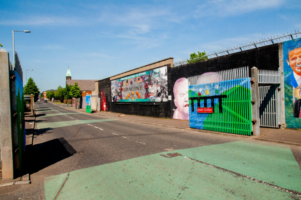 Graffiti sur le mur de la guerre